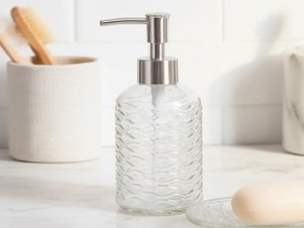 Set 3 piezas vidrio para baño
